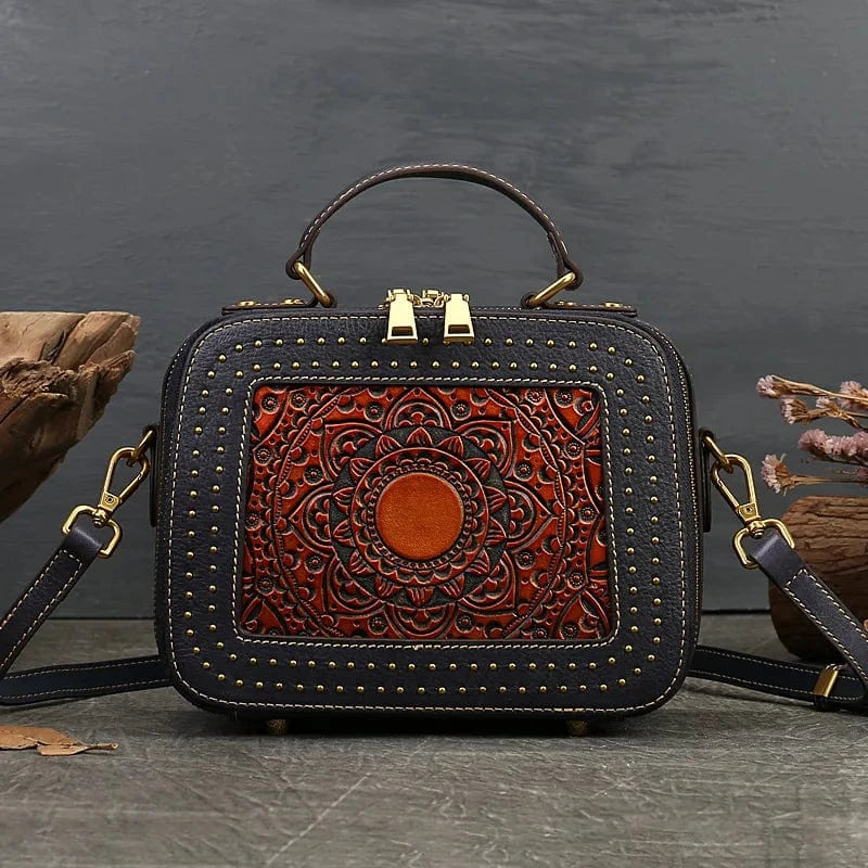 22*10*17cm / navy High Quality Genuine Leather Bag Large Capacity Luxury Handbags Fashion Shoulder Bag For Women