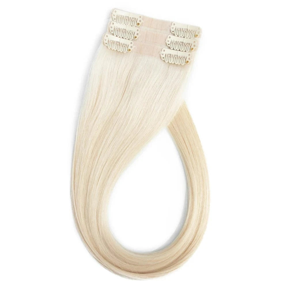 22 Inches / #60 Russian clip in hair extensions 100human hair Cuticle Aligned Virgin 100g 120g one donor PU seamless clip in hair extens