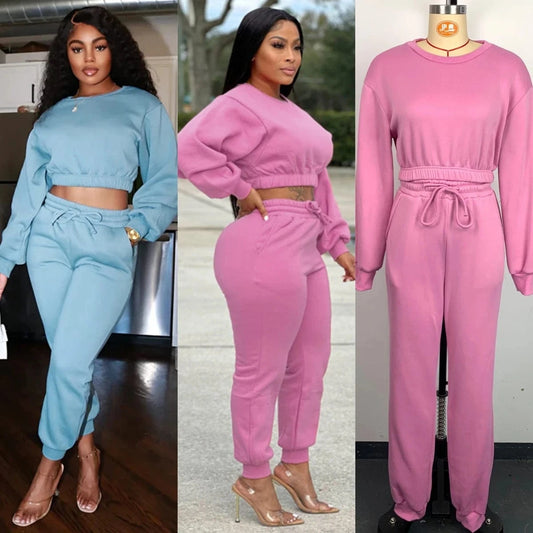 230706 Wholesale New Arrivals 2024 Fall Autumn Clothing Winter Tracksuit Gym Women 2 Piece Sets