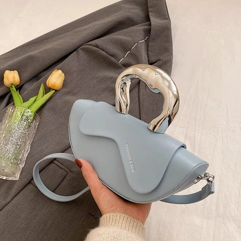 24cm*8cm*11cm / blue The new hot handbags 2024 Light Lady Fashion Leather Bags Lady Design Purses For Ladies