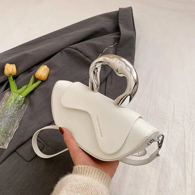 24cm*8cm*11cm / White The new hot handbags 2024 Light Lady Fashion Leather Bags Lady Design Purses For Ladies