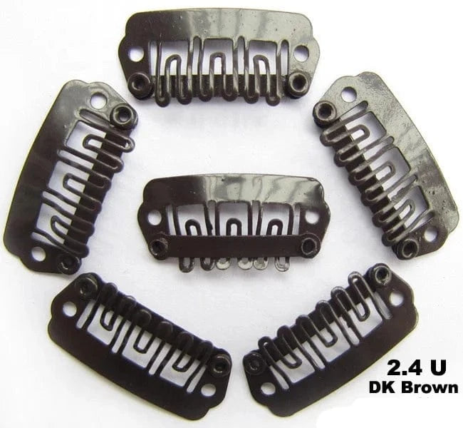 24mm 1000pcs Wig Hair Clips Tool Metal Snap Clips U Shape clips for hair extensions