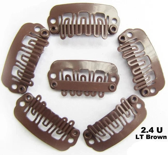 24mm 1000pcs Wig Hair Clips Tool Metal Snap Clips U Shape clips for hair extensions