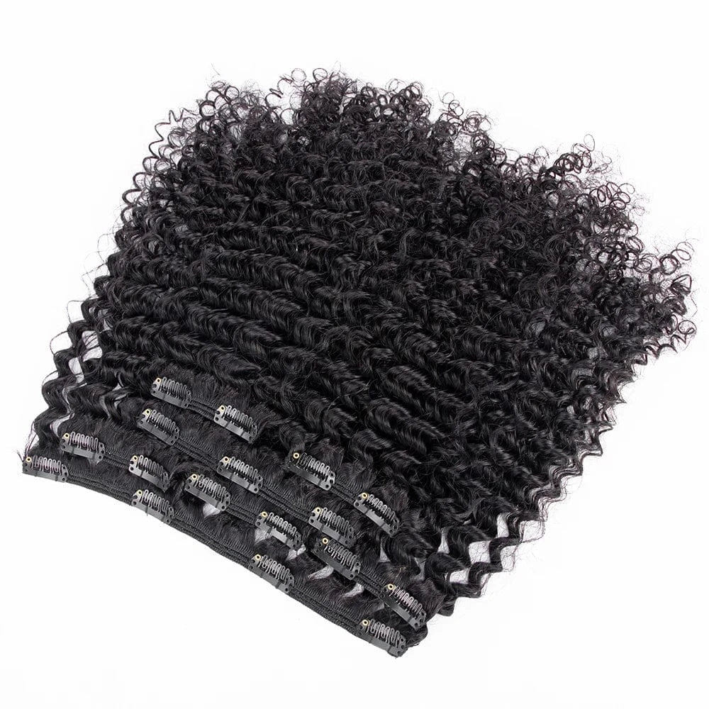 26 Inches / 3c Clip in hair extension for black women 3b 3c kinky curly natural one donor 100g 120g unprocessed clip in curly hair extension