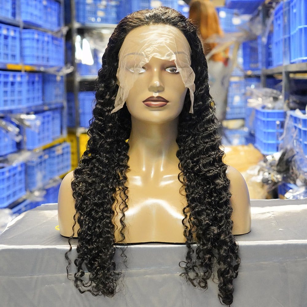 28 Inches / deep wave 360 Human Hair Wigs For Women,Lace Wigs 100 Virgin Human Hair,Weaves And Wigs Human Hair Lace Front Straight