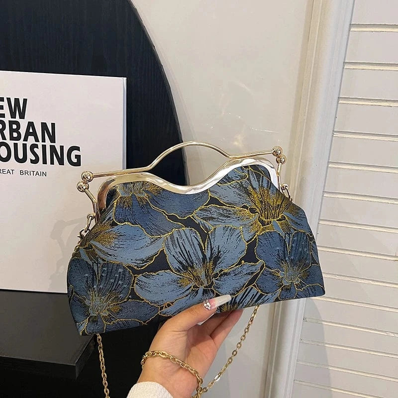 28cm*7cm*16cm / blue New fashion handbags 2024 light feminine charm chain bags lady design purses For Women
