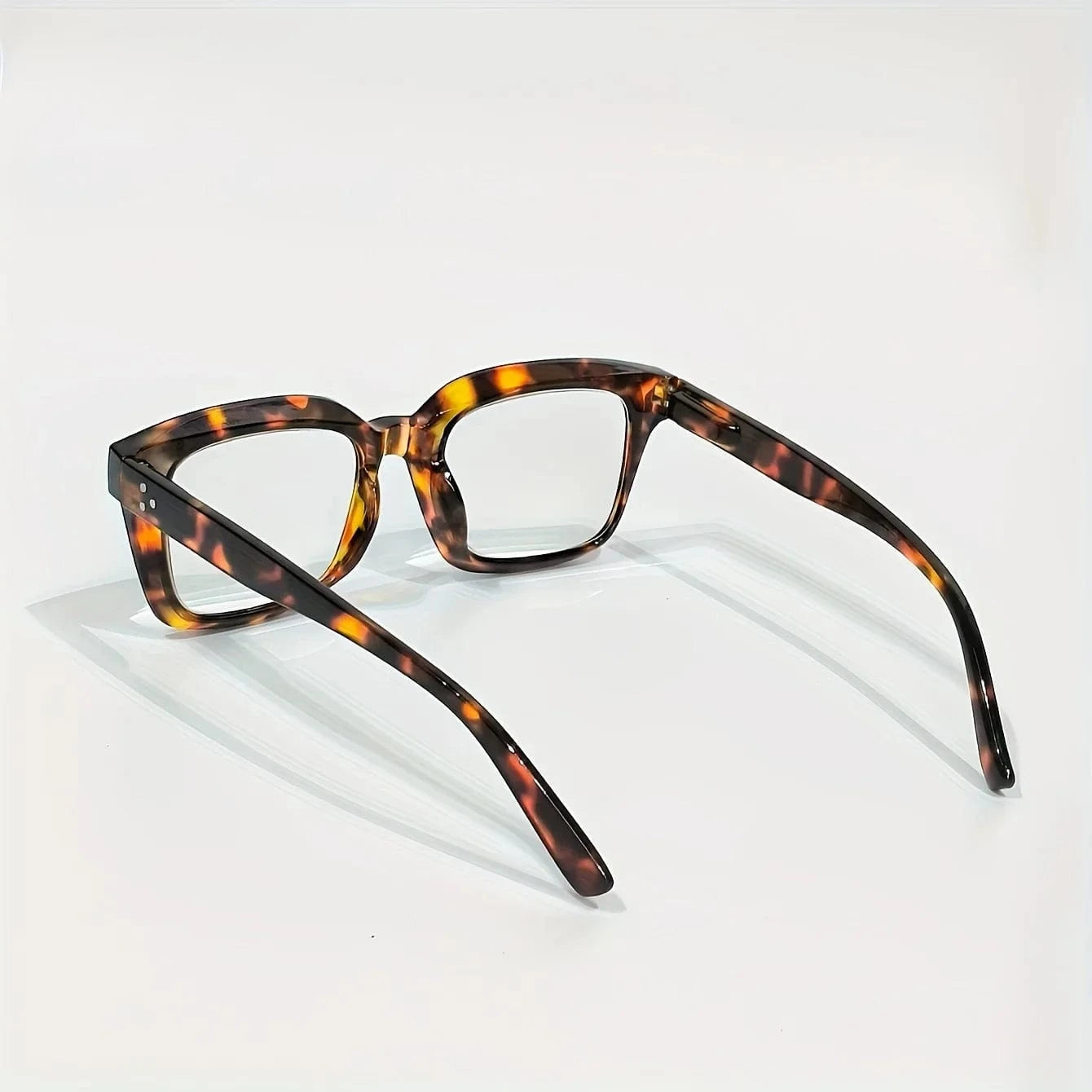 3 Pack Stylish Square Reading Glasses for Male Female Spring Hinge Blue Light Blocking Comfortable Fit Durable Construction