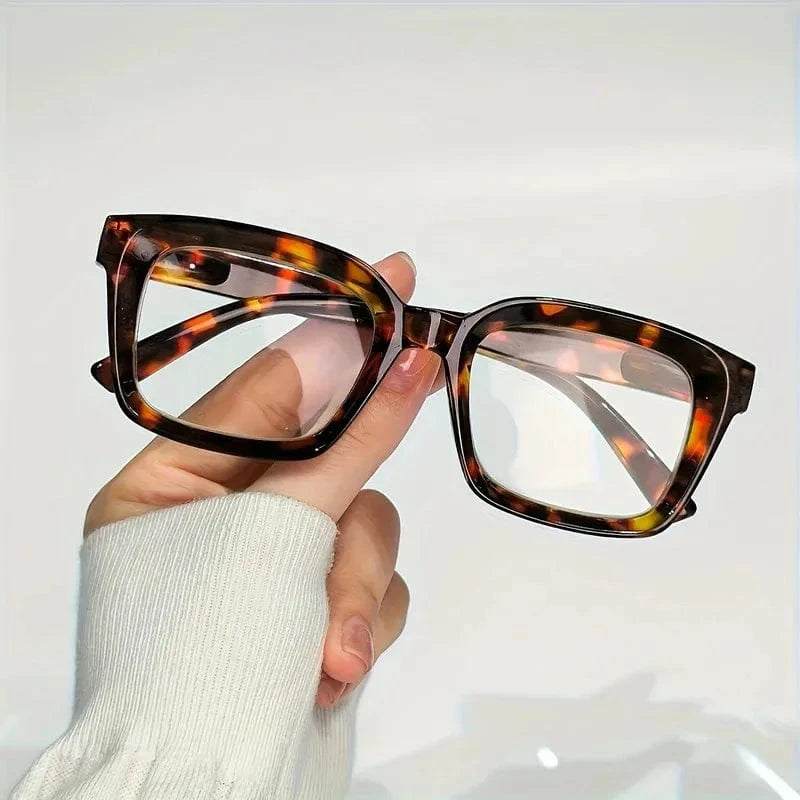 3 Pack Stylish Square Reading Glasses for Male Female Spring Hinge Blue Light Blocking Comfortable Fit Durable Construction