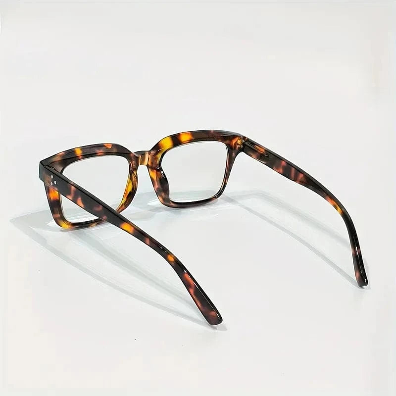 3 Pack Stylish Square Reading Glasses for Male Female Spring Hinge Blue Light Blocking Comfortable Fit Durable Construction