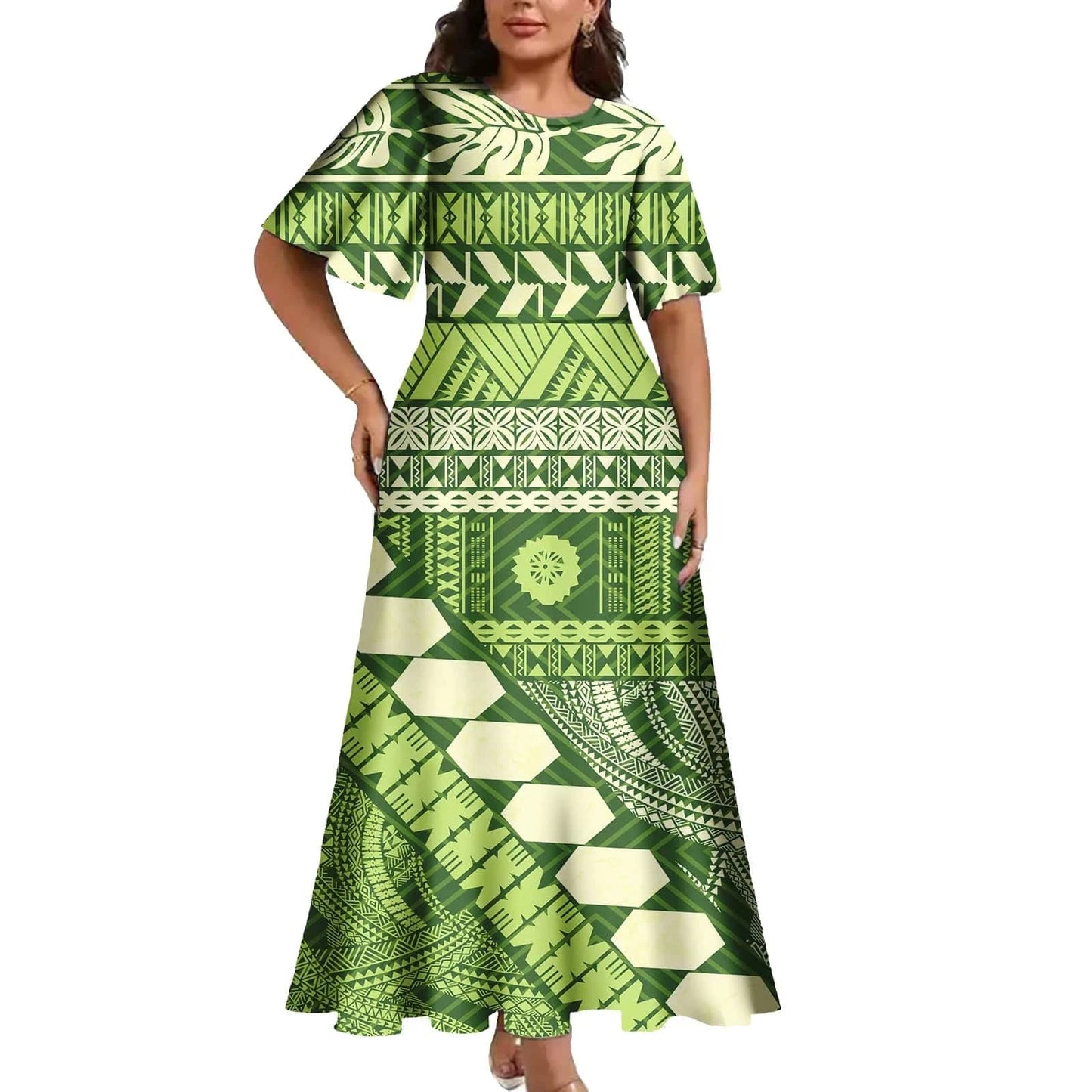 3 XL / 0139L-2987 Casual Women Dresses Elegant Clothing Dropship Print on Demand Samoan Polynesian Tribal Luxury Ladies Dresses Women Clothing