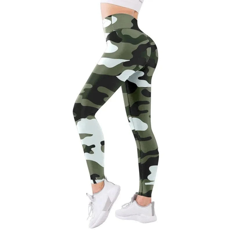 3 XL / camo green Women Gradient Seamless Full Yoga Pants 2024 Female Tie Dye Peach Tights Sports Leggings High Waist Belly Running Fitness Pants
