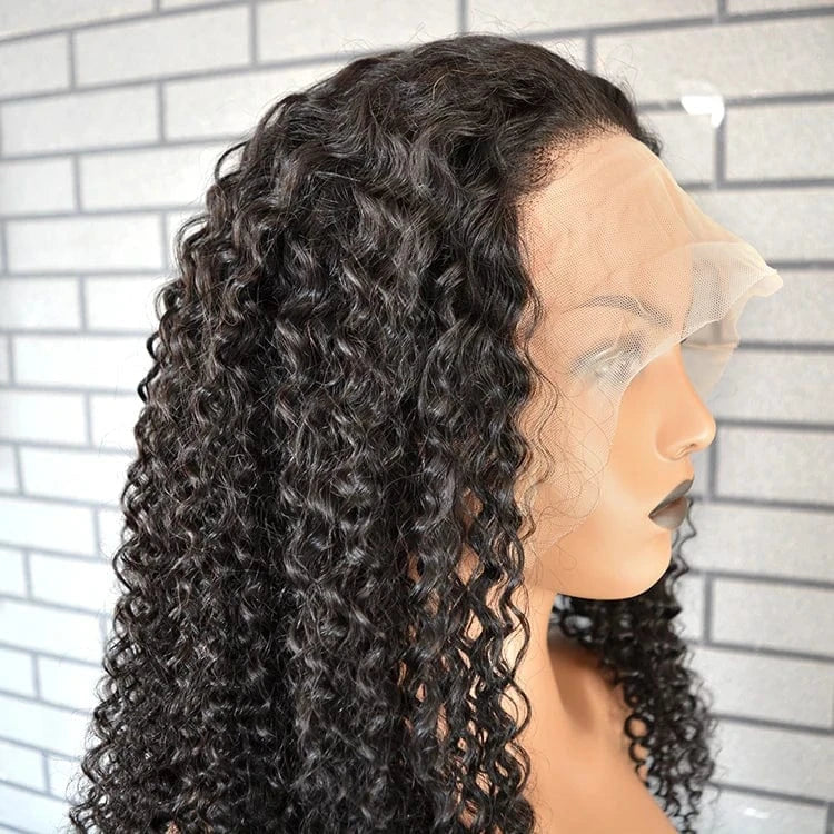 30 40 Inch Long Wigs 100% Virgin Human Hair Lacefront Wig 13x4 Swiss Lace Afro Thick Kinky Curly Hair Wigs