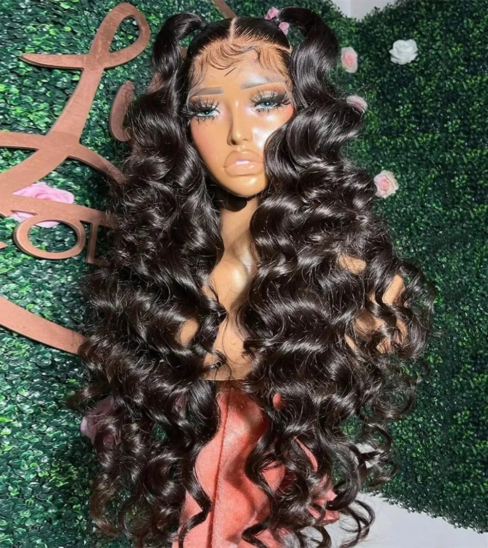 30 Inch Loose Deep Wave 13x4 Hd Lace Frontal Human Hair Wig Brazilian Curly 5x5 Glueless Wig Human Hair Pre Plucked For Women