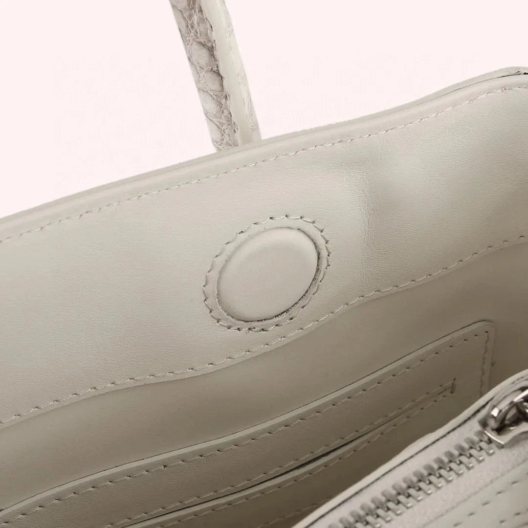 32-24-15cm / 1 High Quality Real Alligator Leather Bags Himalayan crocodile Women luxury Handbags Ladies Crocodile Skin Tote Bags