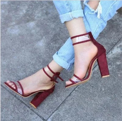 34 / Red Women Pumps Shoes High Heels T-stage Sexy women Dancing Party Wedding ladies Sexy High Heels Shoes Fashion