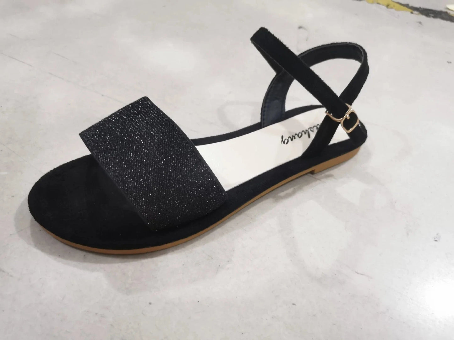 35-43 large women's shoes Summer new casual flat bottom buckle women wear sandals women's slippers