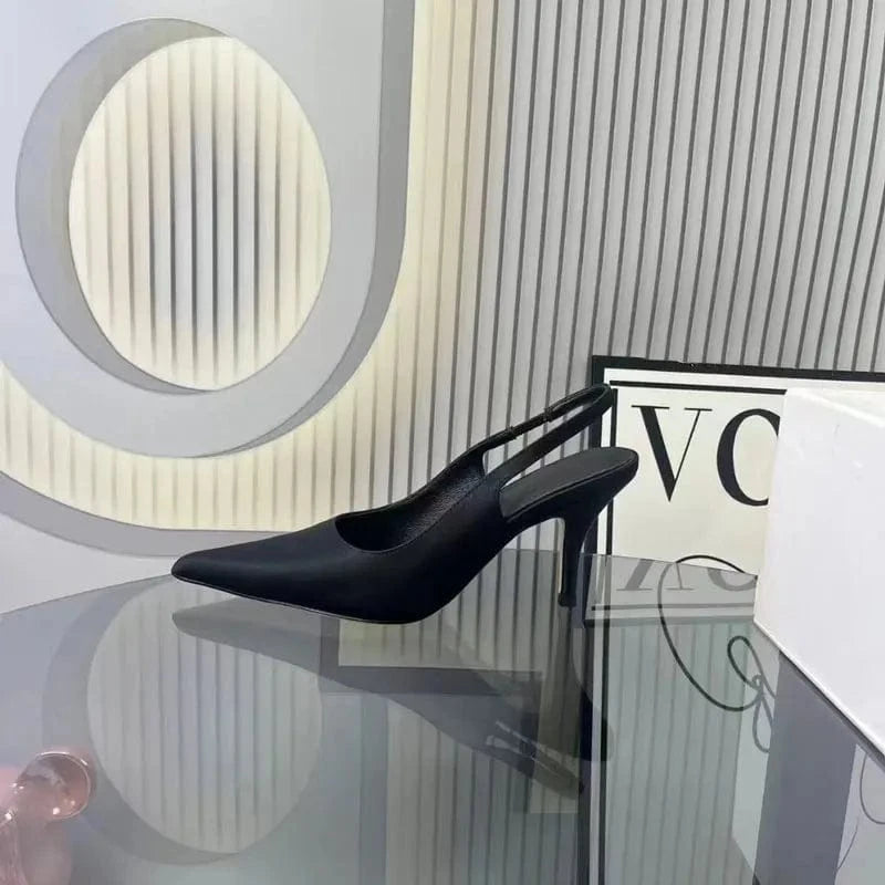 35 / Black Top quality girl sexy high heel sandals summer brand designer white high heels women's shoes