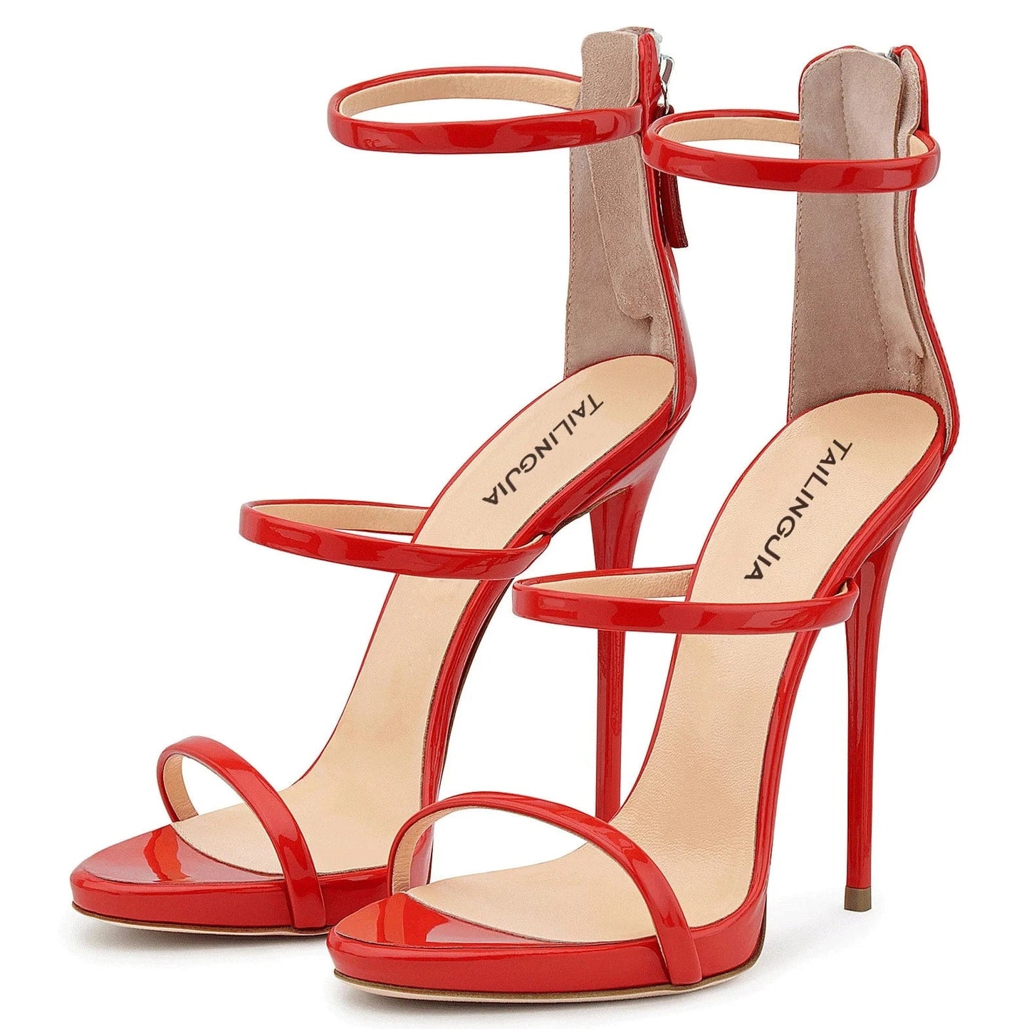 35 / Red Factory Classic Party Heels Basic Evening Dress Shoes Summer Ladies Platform Heeled Sandals Women High Heel Strappy Sandal