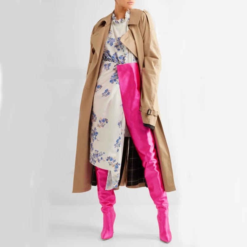 35 / Red OEM/ODM Fashion High Quality Big Size Over The Knee Women Long Boots