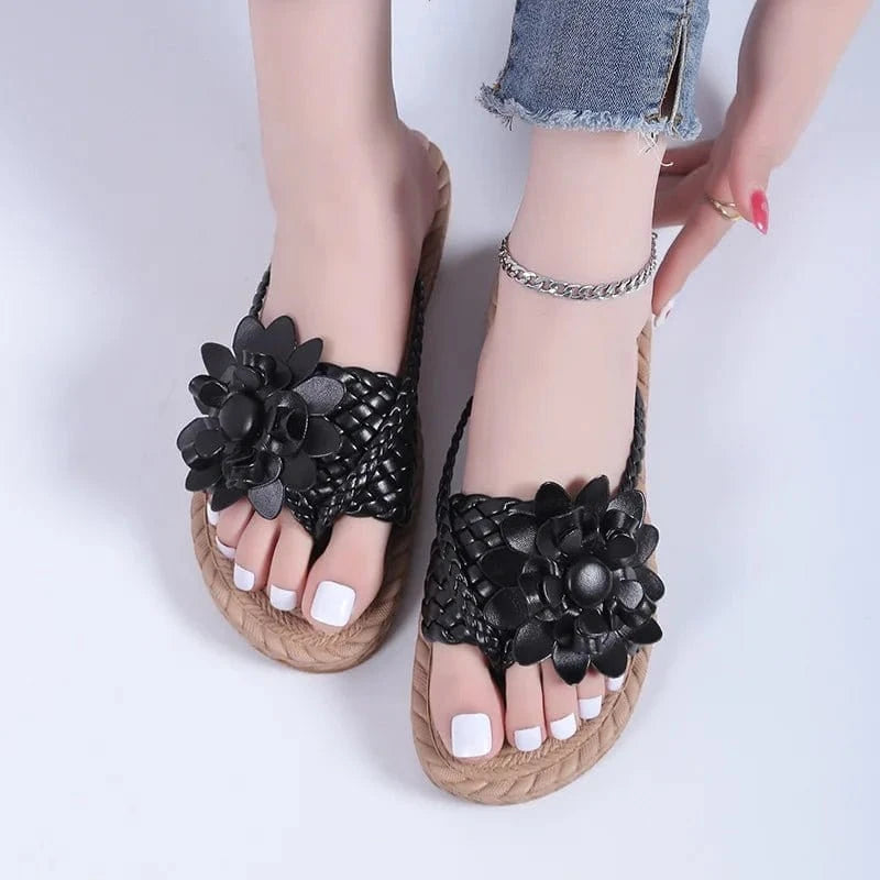 36-42 Summer floral slippers Bathroom sandals and slippers Outdoor beach slippers