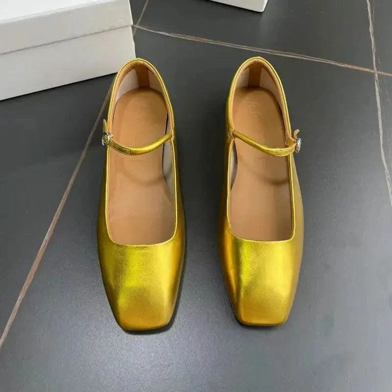 36 / 5 top quality ladies leather shoes fashion girl mary jane shoes new styles designer flats women shoes