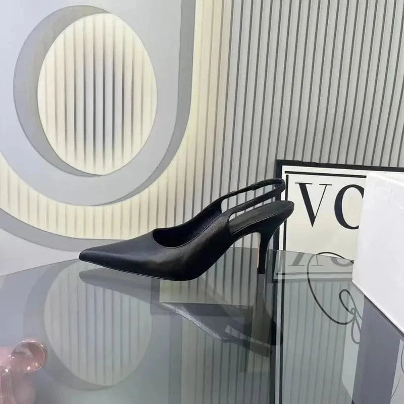 36 / Black-1 Top quality girl sexy high heel sandals summer brand designer white high heels women's shoes