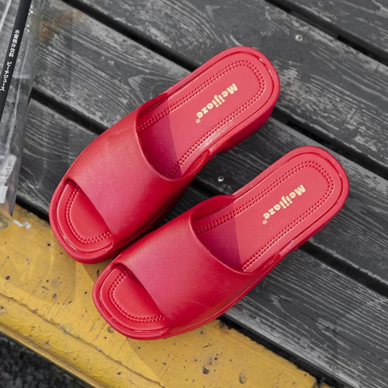 36 / Red New Style Women Sandals Casual Sandal Flat Bottom Ladies Beach Shoes Slippers
