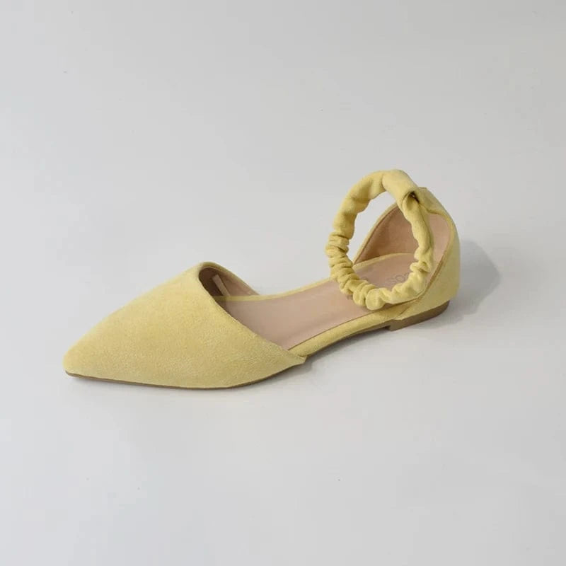 36 / Yellow ambition Slip on Non-slip Cheap Women Flat Sandals New Solid Color PU Polybag OEM Service Women Summer Shoes Microfiber TPR