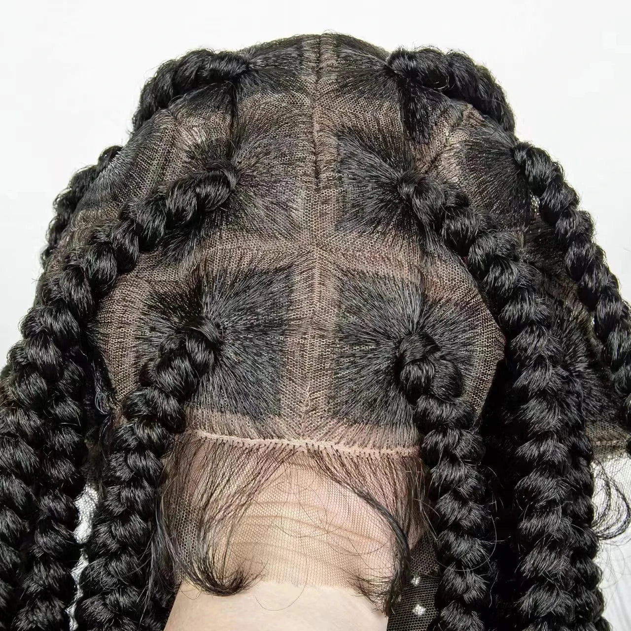 360 Full Hd Lace Frontal Wig Pre Plucked,Glueless Lace Front 360 Braided Wig,Unprocessed Human Hair Wig With Baby Hair Black Wig