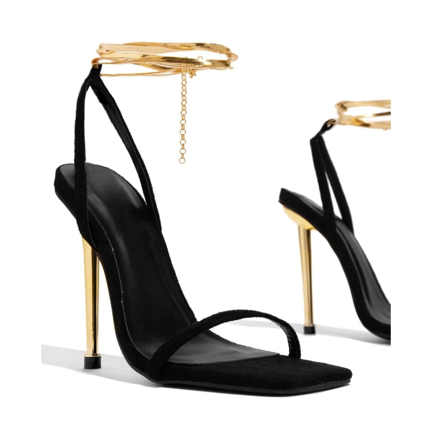 38 / Black Strap High Heel Fashion Sandals for Women's Summer New Style thick heel sandals pictures