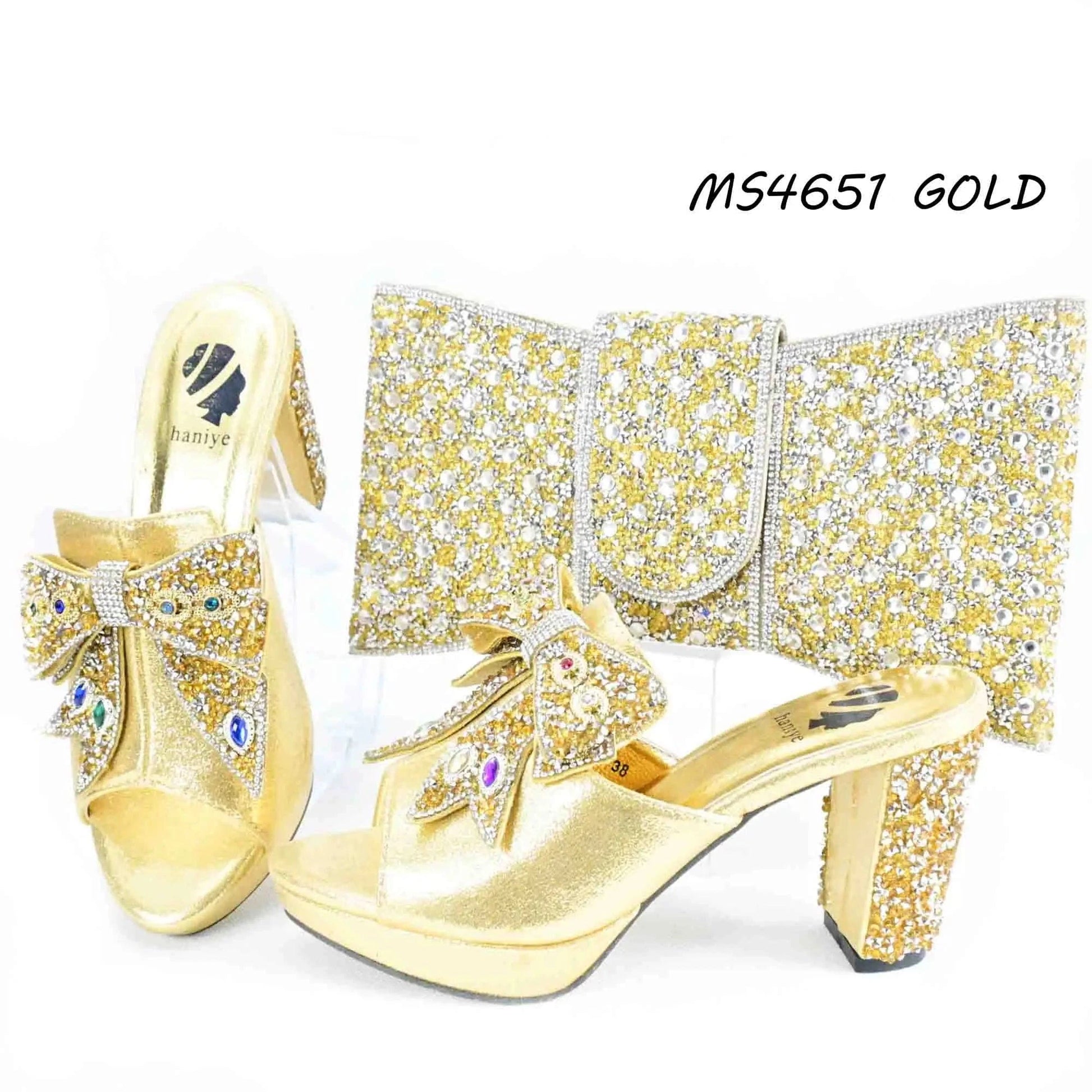 39 / Gold 2024 Coffee color  African matching shoes and bag set for nigeria bag and shoes set italian ladies elegant designs party