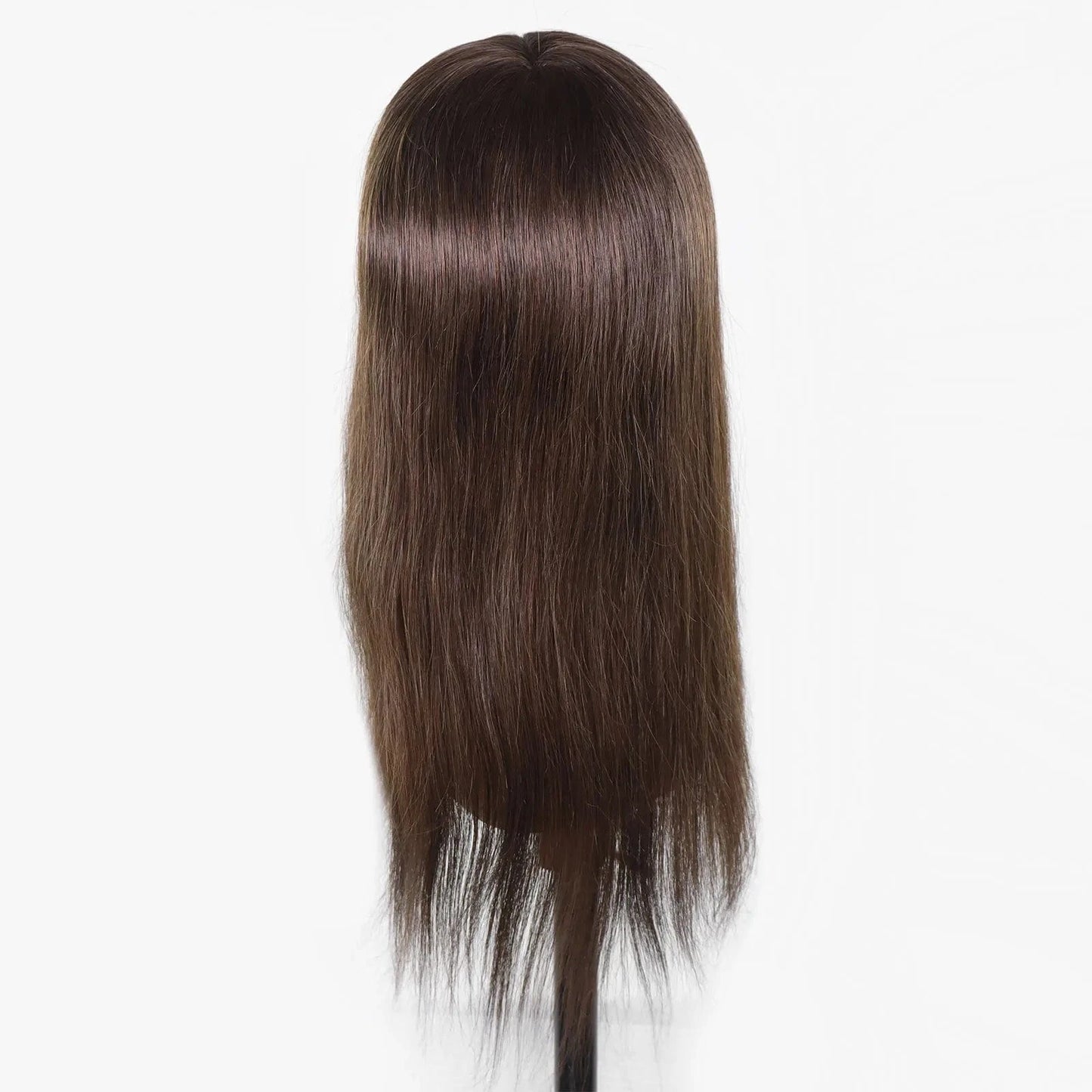 4# 18 Inches Long Male Hair Prosthesis 8x10 Man Hair Patch Front Lace Base Cap Lace Toupee For Men Wig
