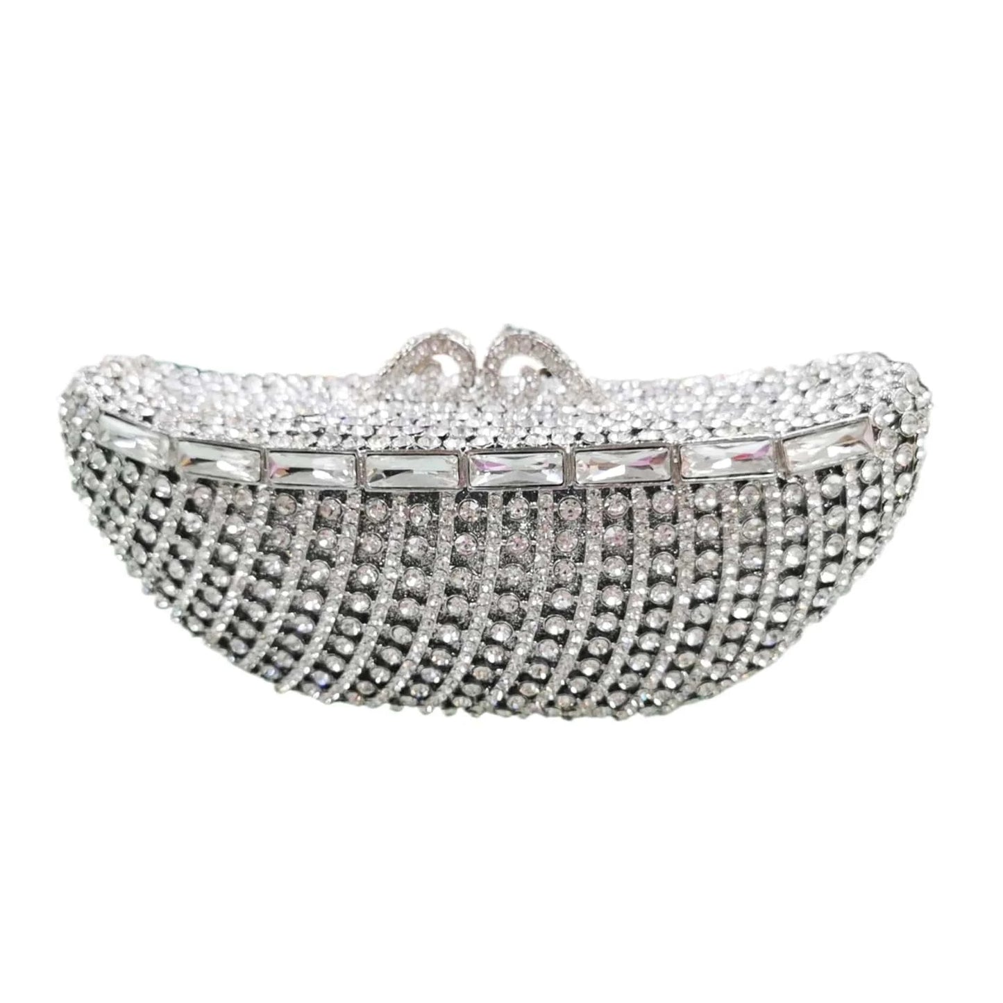 4 Hot sales 2024 Boat Shaped Clutch Bag Wedding Purse Luxury Evening Crystal Party Stone Ladies Clutches Bag for Women
