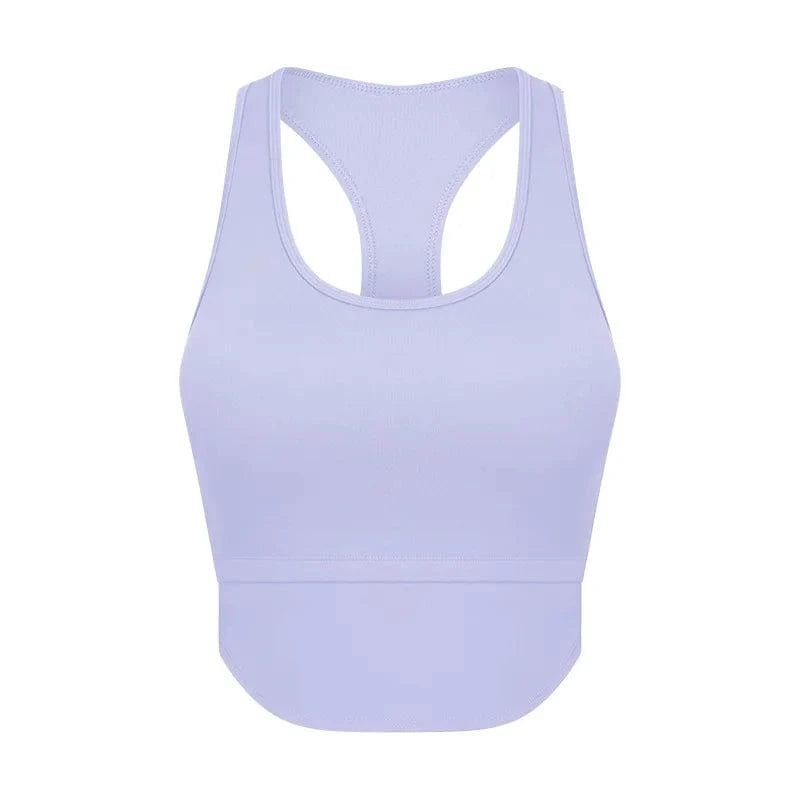 4 / Light purple 2024 gym clothing fitness sexy sports bra tank top for gym sets matching sets