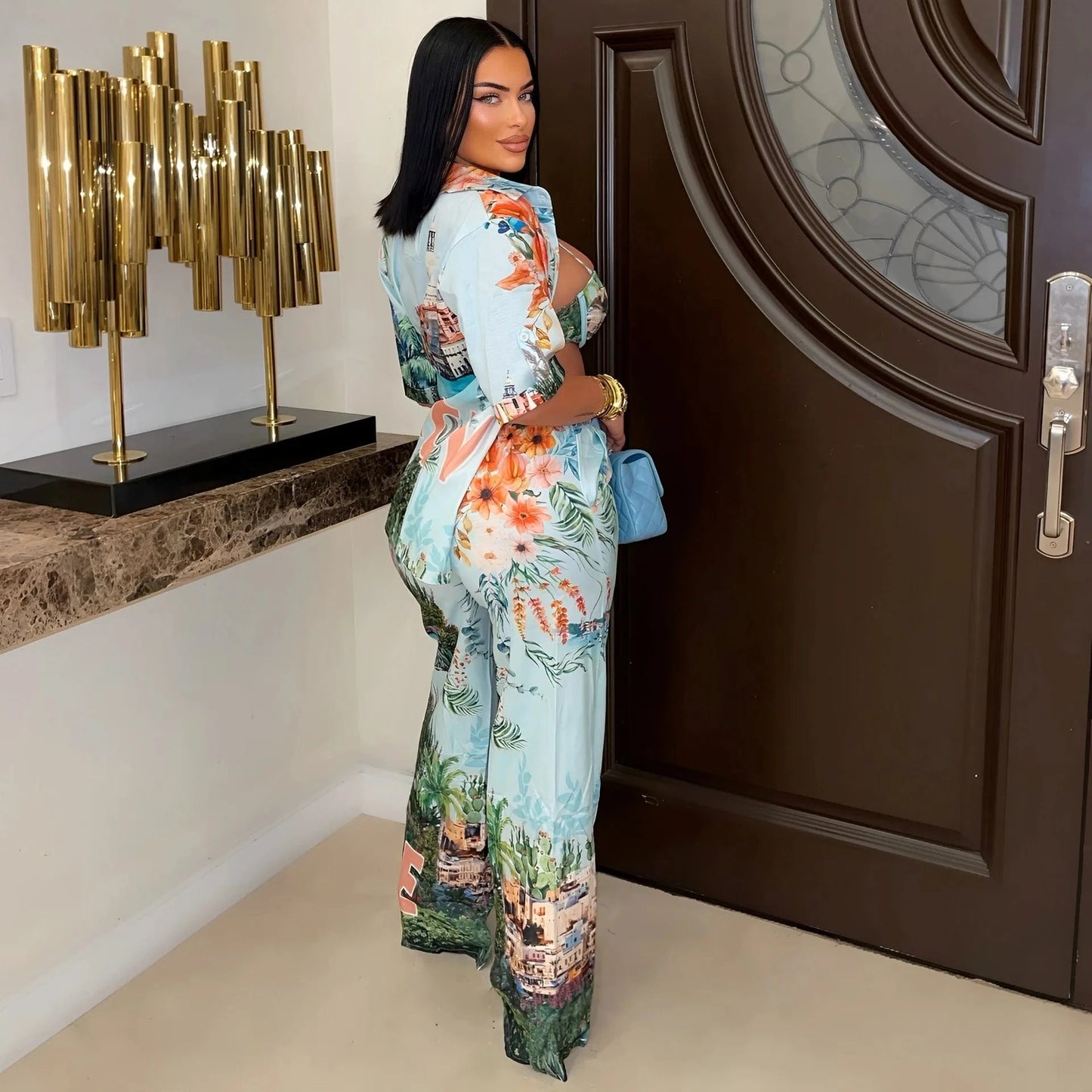 4 Piece Set Africa Clothes African Dashiki New Dashiki Fashion Suit Top And Pants Suits Trousers Ropa Dama Party For Lady