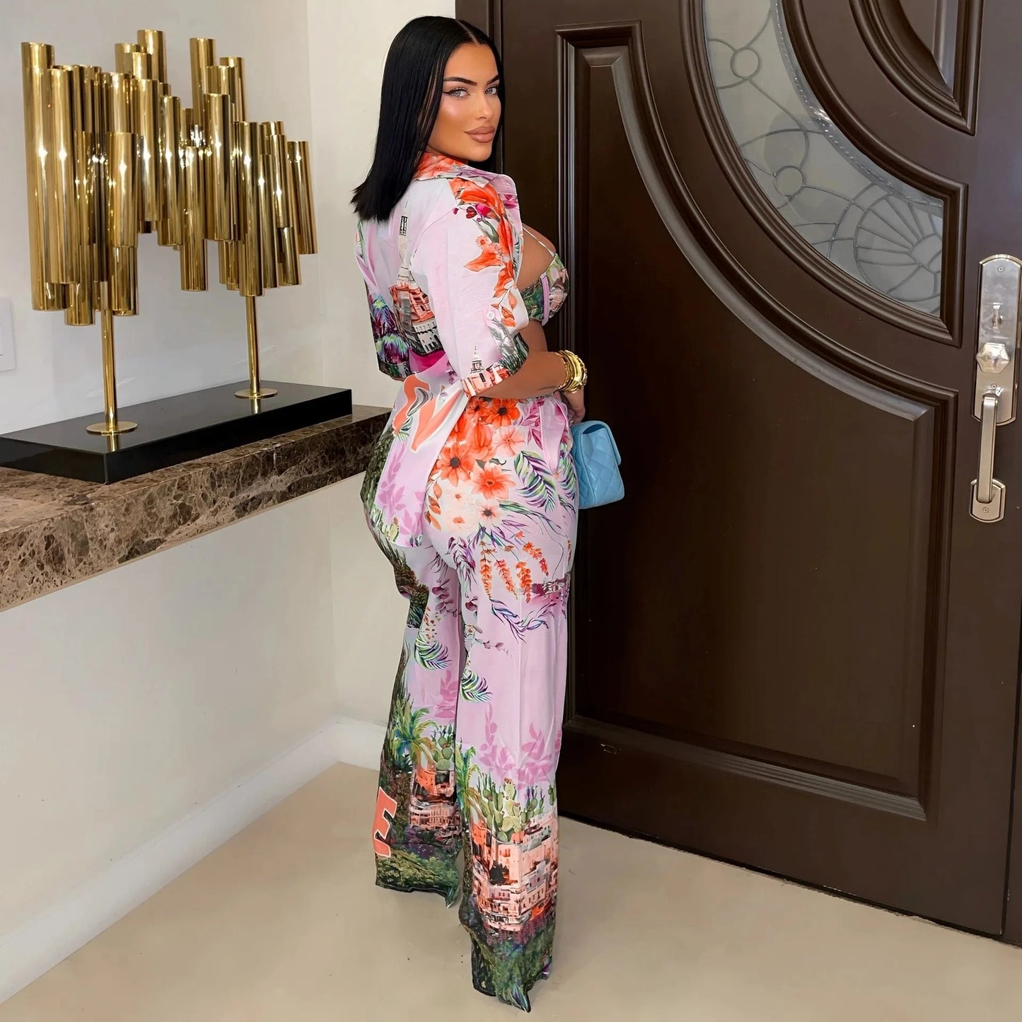 4 Piece Set Africa Clothes African Dashiki New Dashiki Fashion Suit Top And Pants Suits Trousers Ropa Dama Party For Lady