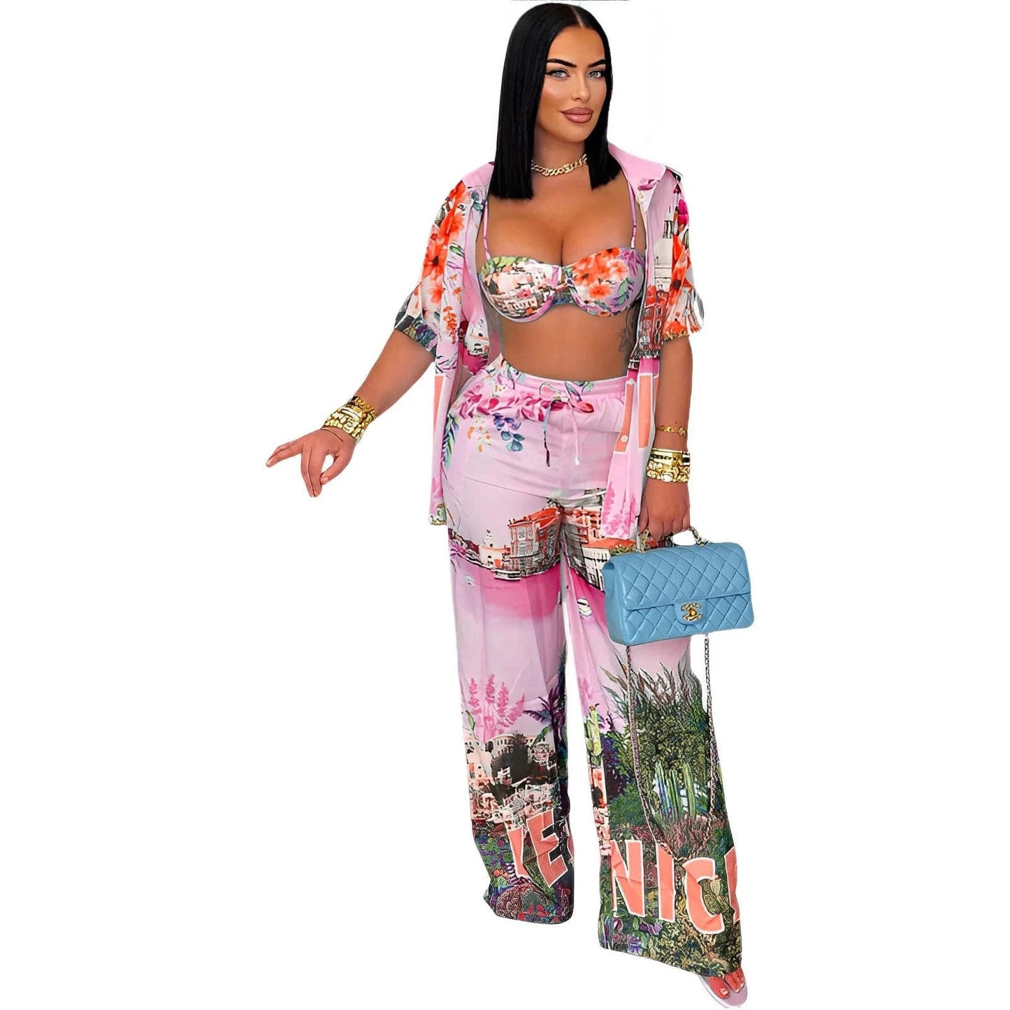 4 Piece Set Africa Clothes African Dashiki New Dashiki Fashion Suit Top And Pants Suits Trousers Ropa Dama Party For Lady