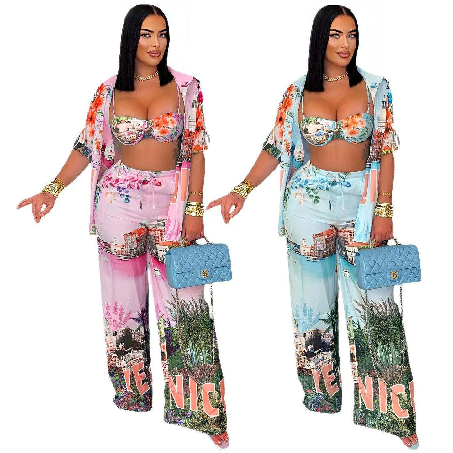 4 Piece Set Africa Clothes African Dashiki New Dashiki Fashion Suit Top And Pants Suits Trousers Ropa Dama Party For Lady