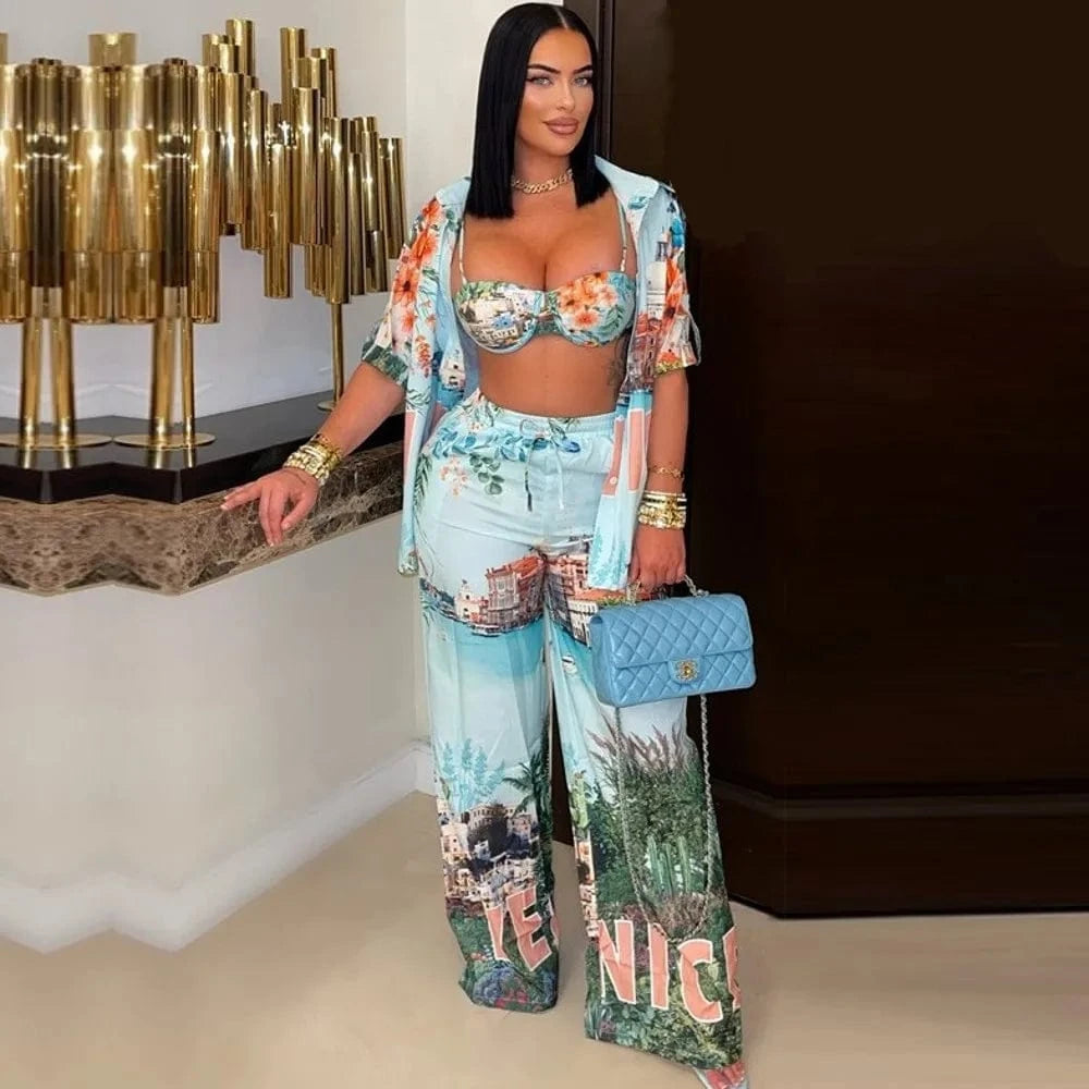 4 Piece Set Africa Clothes African Dashiki New Dashiki Fashion Suit Top And Pants Suits Trousers Ropa Dama Party For Lady