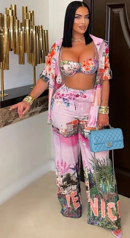 4 Piece Set Africa Clothes African Dashiki New Dashiki Fashion Suit Top And Pants Suits Trousers Ropa Dama Party For Lady