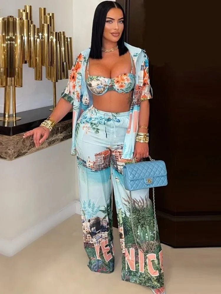 4 Piece Set Africa Clothes African Dashiki New Dashiki Fashion Suit Top And Pants Suits Trousers Ropa Dama Party For Lady