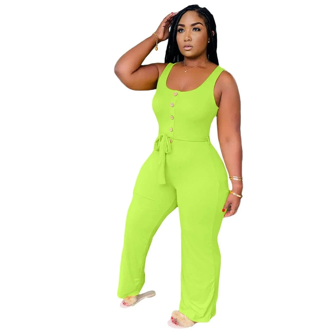 4 XL / Green BR844 4xl plus size fashion sleeveless wide leg Bodysuits Summer High Waist women shorts overalls
