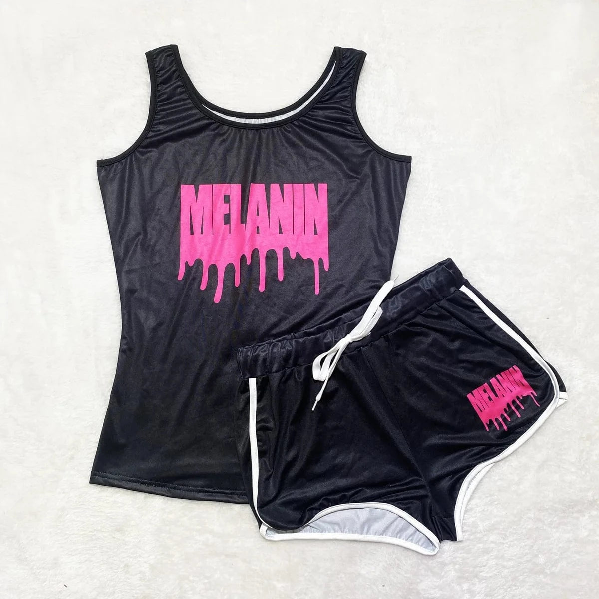 4 XL / No.8 5XL Wholesale Women's Shorts Sets Tank Top Shorts Summer Clothes For Women Sports Fitness Plus Size Two Piece Suit Tracksuits