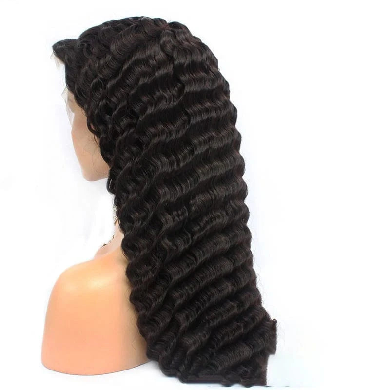 40 inch long lace headband real human hair natural color