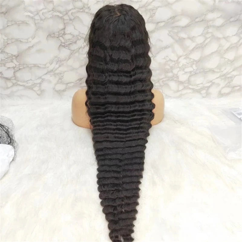 40 inch long lace headband real human hair natural color