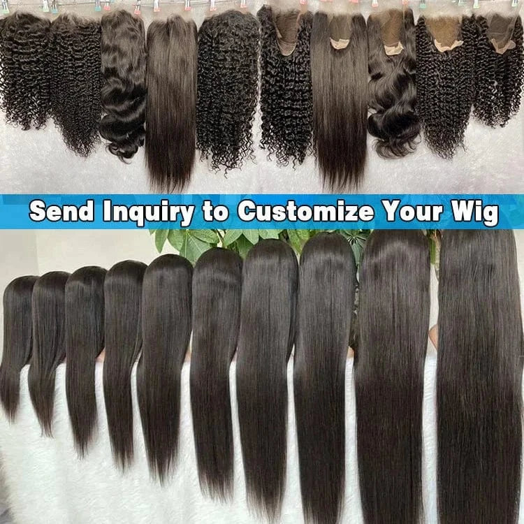 40 inch Wholesale Cheap Brazilian Virgin Hair Wigs Natural Color Silky Straight Wave Lace Front Transparent Raw Indian Hair Wig