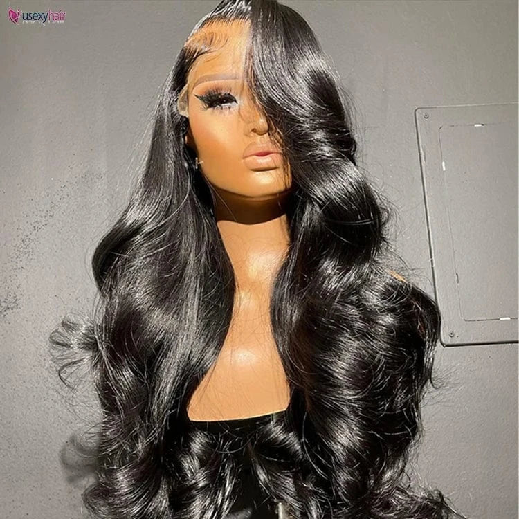 40 inch Wholesale Cheap Brazilian Virgin Hair Wigs Natural Color Silky Straight Wave Lace Front Transparent Raw Indian Hair Wig