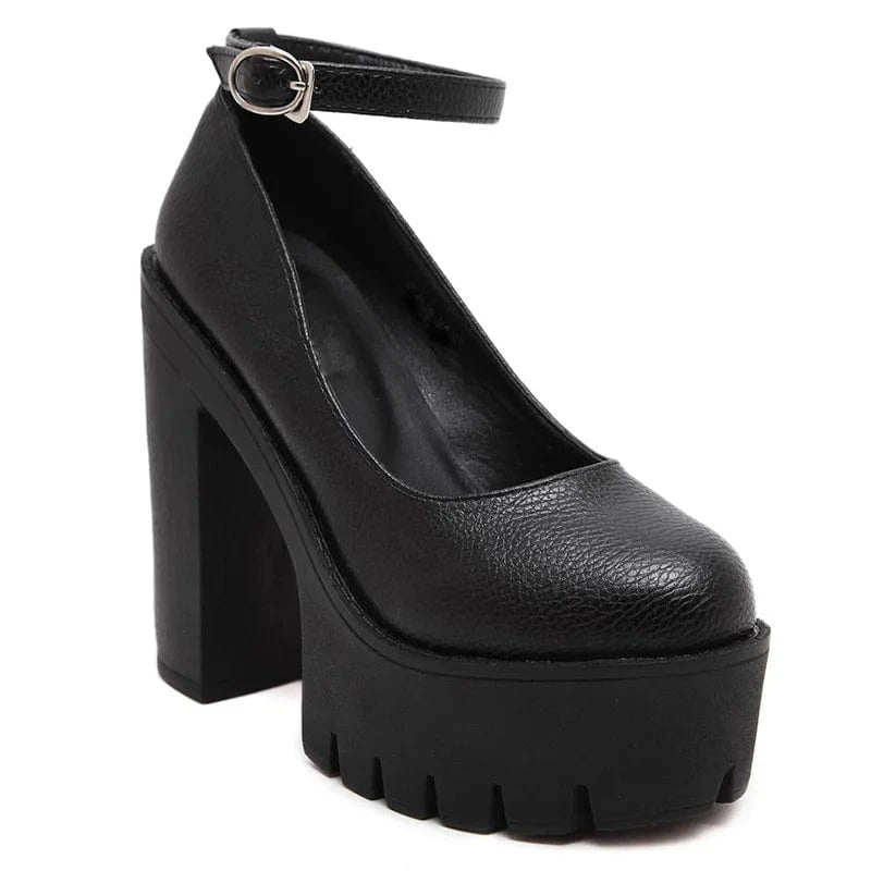 41 / Black Wholesale super high heel women's shoes stage model thick heel nightclub catwalk shoes 2022