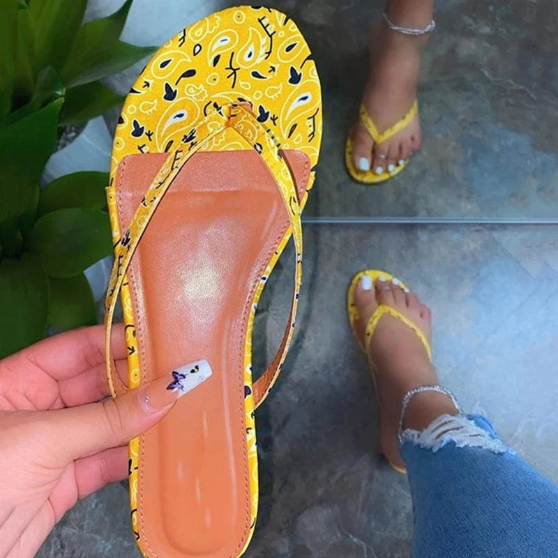 41 / Yellow-s8050 Stylish mules shoes women flat sandalias de verano women footwear slipper ladies shoe and sandal