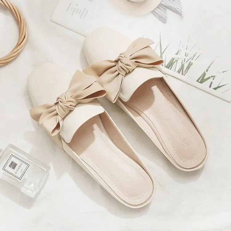 43 / 2 2023 New Arrivals Bowknot Sandals Flat Women Shoes Casual Closed Toe Slippers flat shoes women
